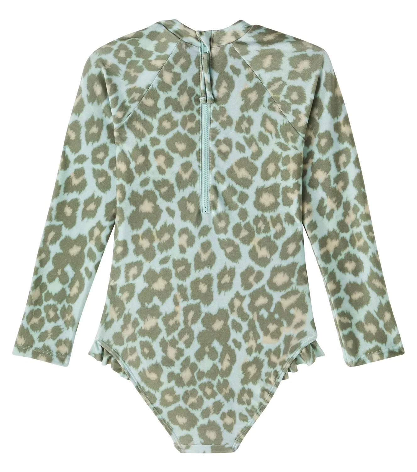 Раздельный купальник с леопардовым принтом Zimmermann Kids, Mint Leopard — фото 4