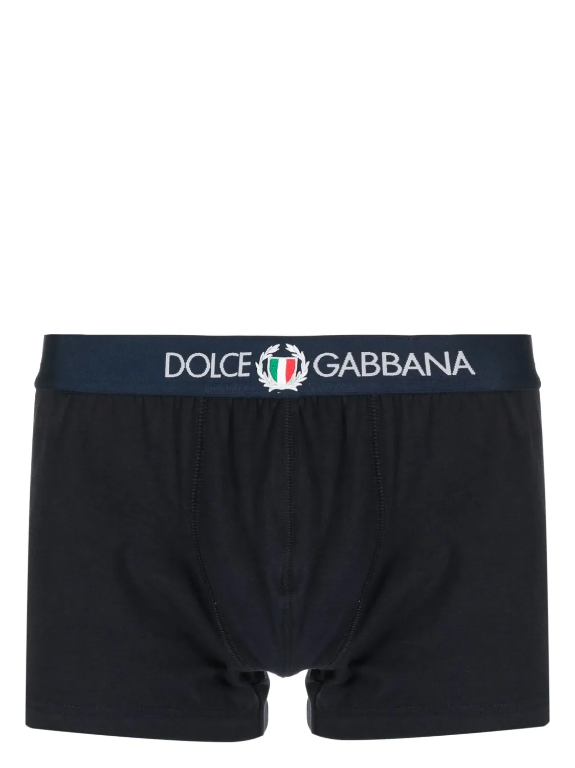Dolce & Gabbana Боксеры хлопковые с логотипом, синие