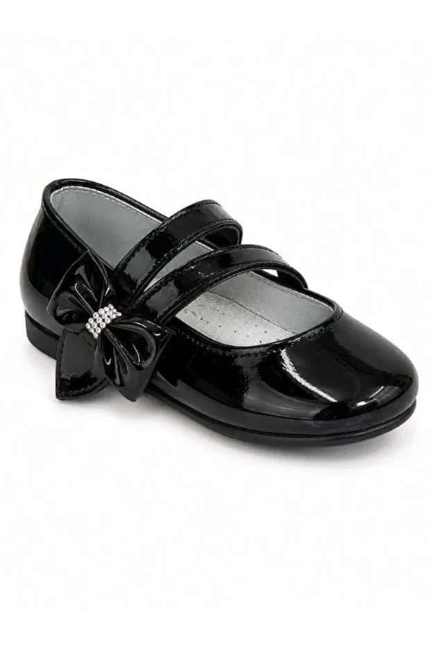 Детские ортопедические балетки для девочек на липучке Zekids, Black — фото 4