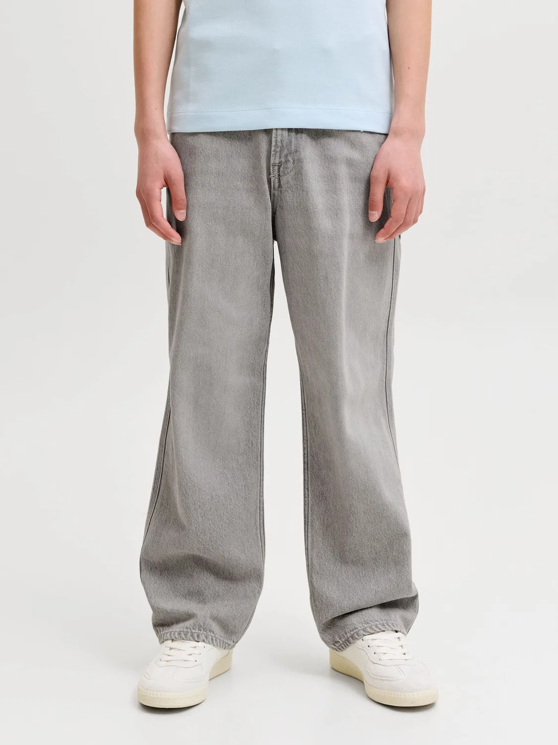 Джинсы мешковатые, серый Jack & Jones Junior — фото 3