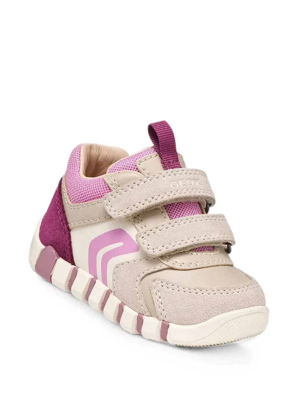 Кроссовки на липучках Yippee Geox Kids, бежевый — фото 3