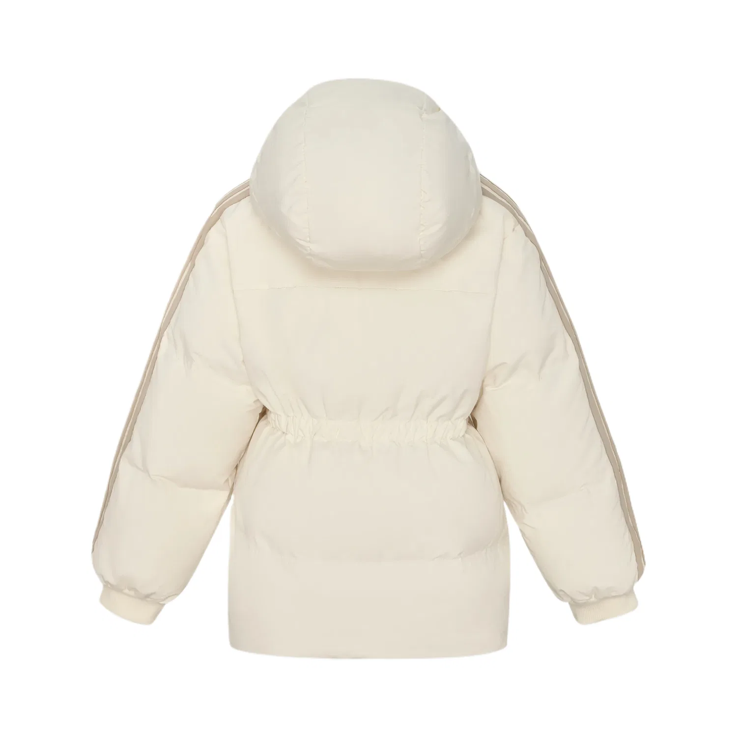 Детская куртка на пуху с капюшоном Adidas, Ivory — фото 3