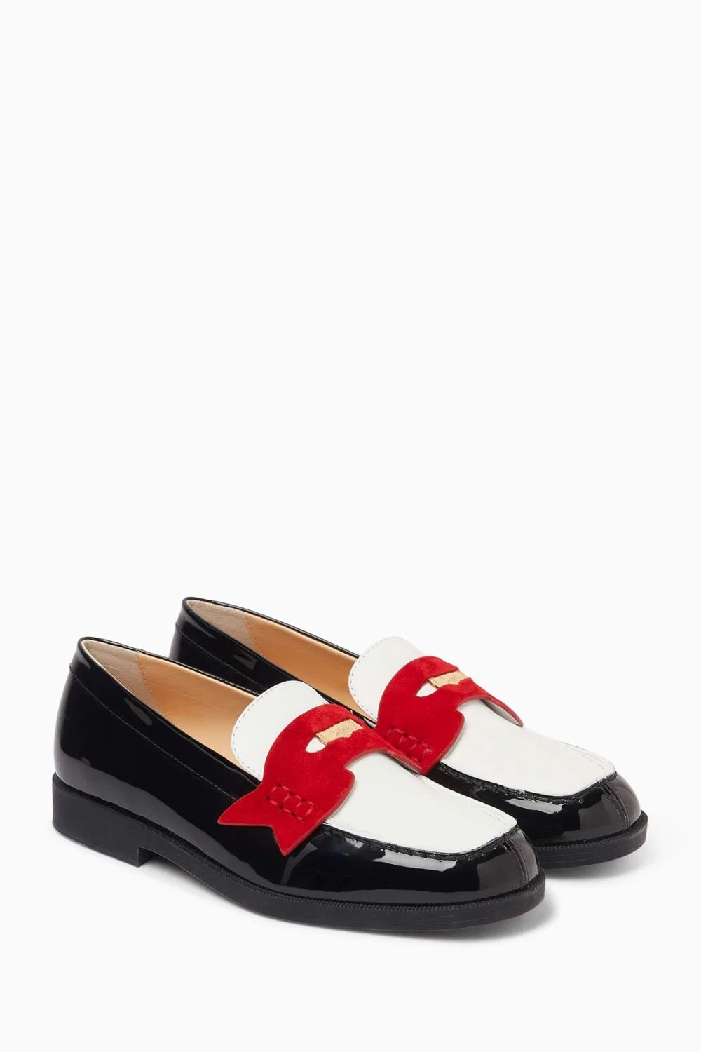 Лоферы кожаные Mini Penny Loafers Christian Louboutin, мультиколор