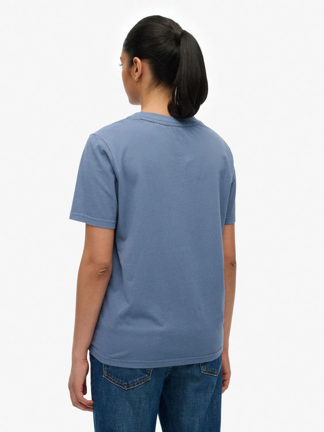 Футболка с принтом, Slim Fit, Luxe Casual Superdry, синий — фото 3
