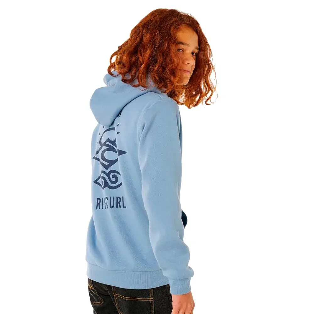 Детское худи для мальчиков с принтом Search Icon Rip curl, Blue — фото 4