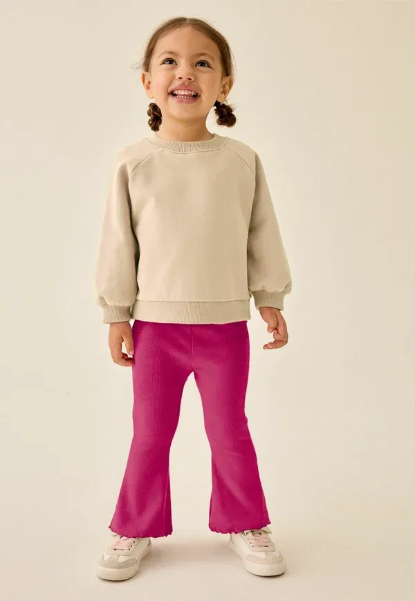 Брюки хлопковые Regular fit - berry flare leggings Next, berry pink, розовый