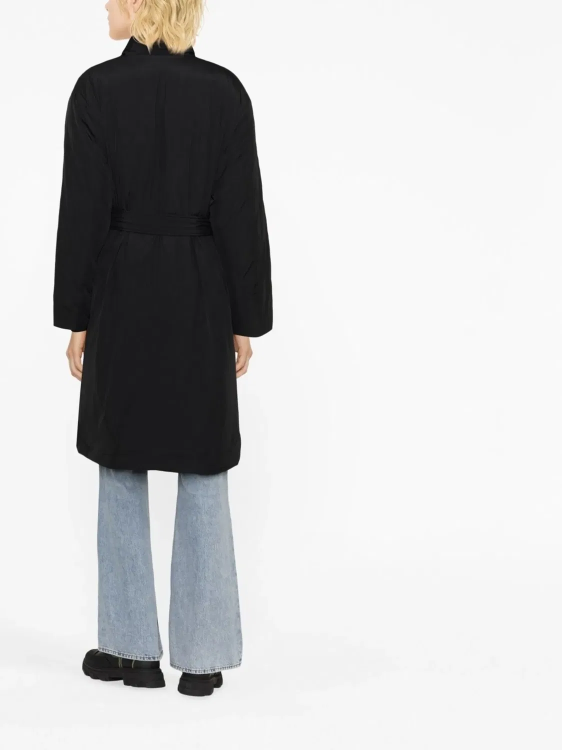 Утепленное Пальто С Однобортной Застежкой Calvin Klein, черный — фото 2