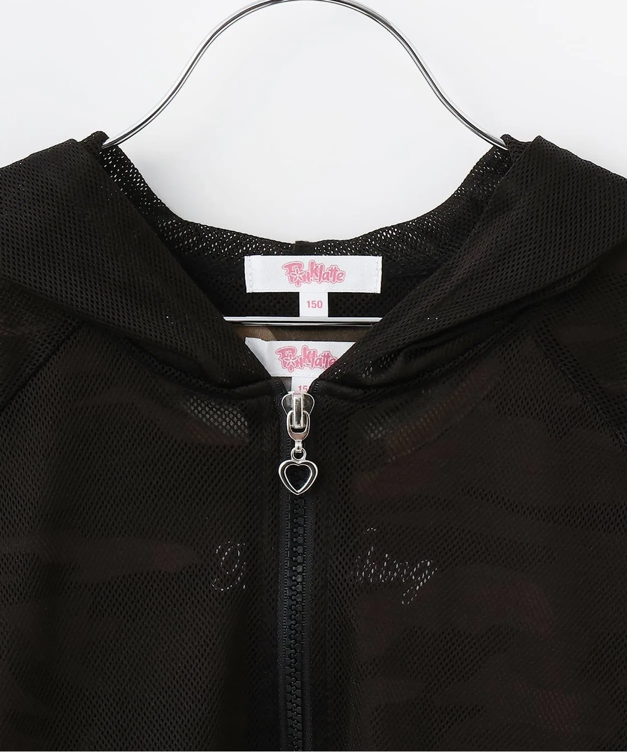 Детский комплект из сетчатого худи и топа с камуфляжным принтом PINK-latte, Off White — фото 4