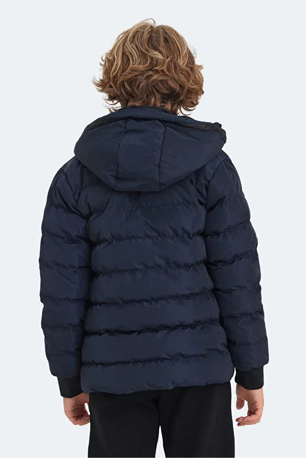 Детское пальто для девочек с капюшоном Slazenger, Navy Blue — фото 2