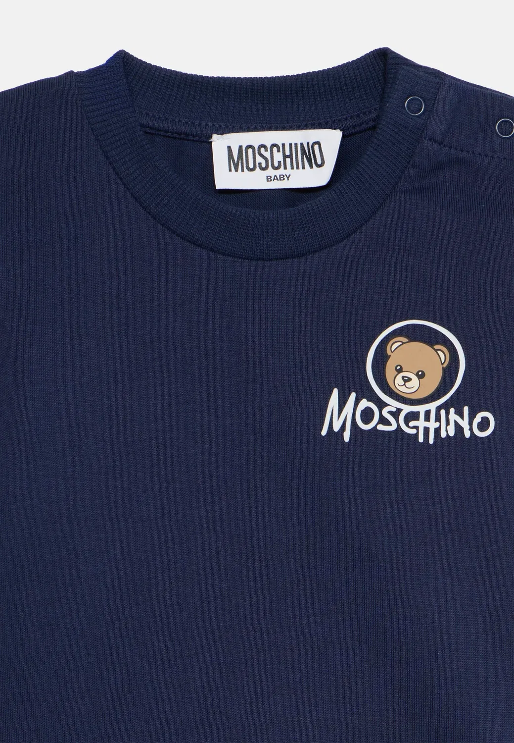 Унисекс - футболка с длинными рукавами Moschino, Blu Navy — фото 3