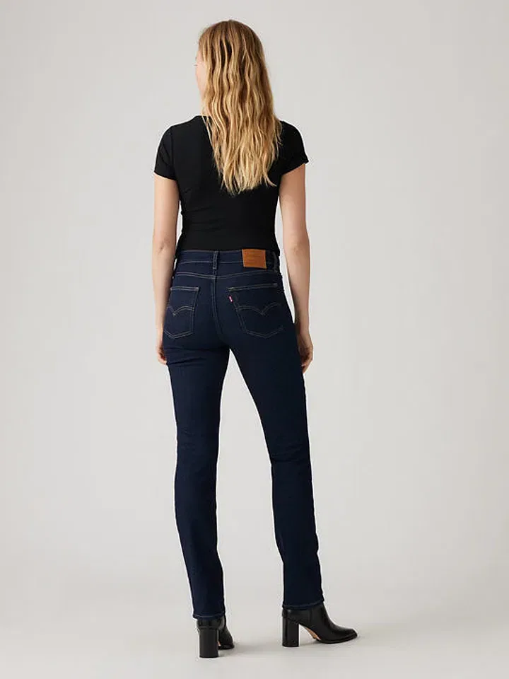Женские джинсы slim fit 724 Levi's, Dark Blue — фото 3