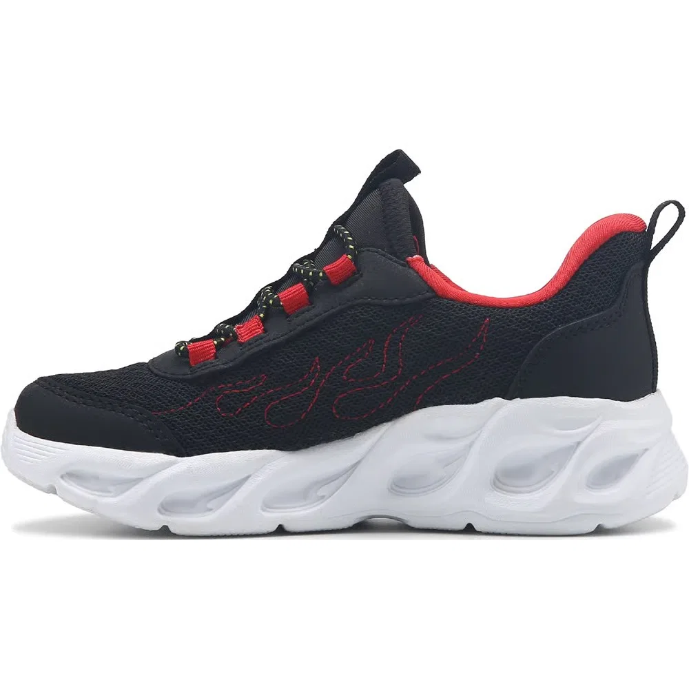 Детские кроссовки Thermo Flash 2.0 со светящейся подошвой Skechers, Black/Red — фото 3