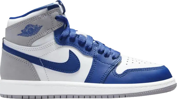 

Кроссовки Air Jordan 1 Retro High OG PS True Blue, синий