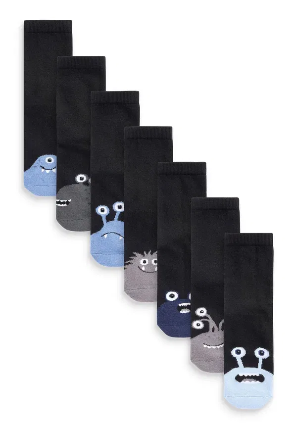 Носки хлопковые Cushioned footbed rich 7 pack Nexts, Monsters, черный/синий