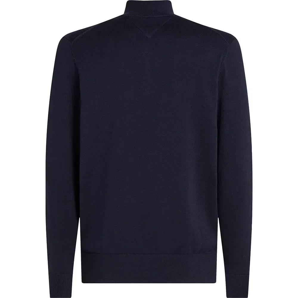 Мужской свитер с полузастежкой-молнией Essential Tommy hilfiger, Blue — фото 2
