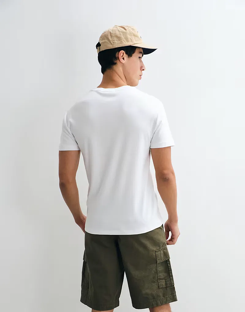 Футболка Polo Ralph Lauren Icon Logo с коротким рукавом, облегающего кроя, из пима-кожи, белый — фото 4