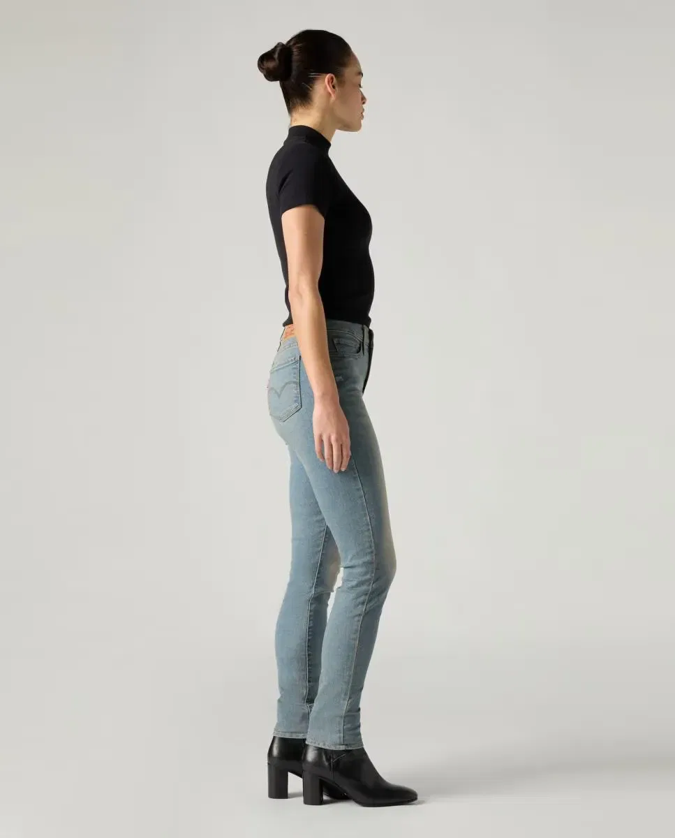 Женские джинсы-скинни с завышенной талией 311 Shaping Skinny Levi's, Azul Claro — фото 4