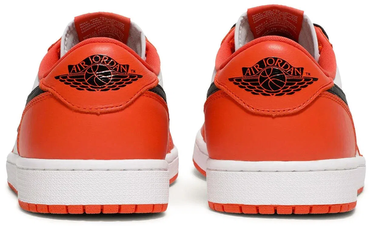 Детские кроссовки с принтом Air Jordan 1 Retro Low OG Starfish Jordan, Weiß Rot — фото 4