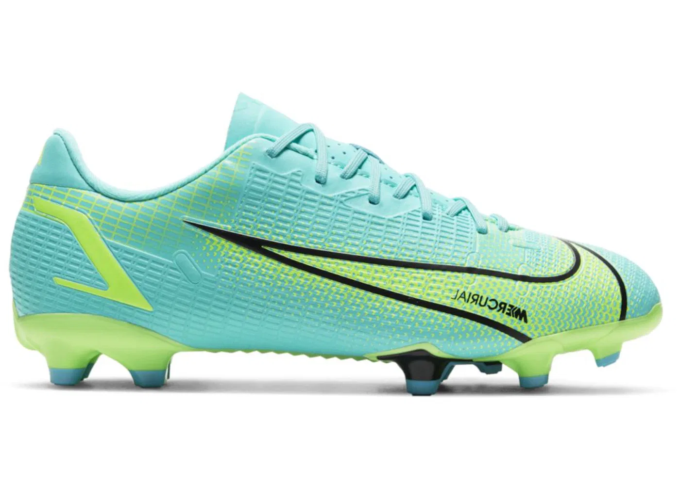 Детские бутсы Nike Mercurial Vapor 14 Academy FG MG, Dynamic Turquoise Lime Glow