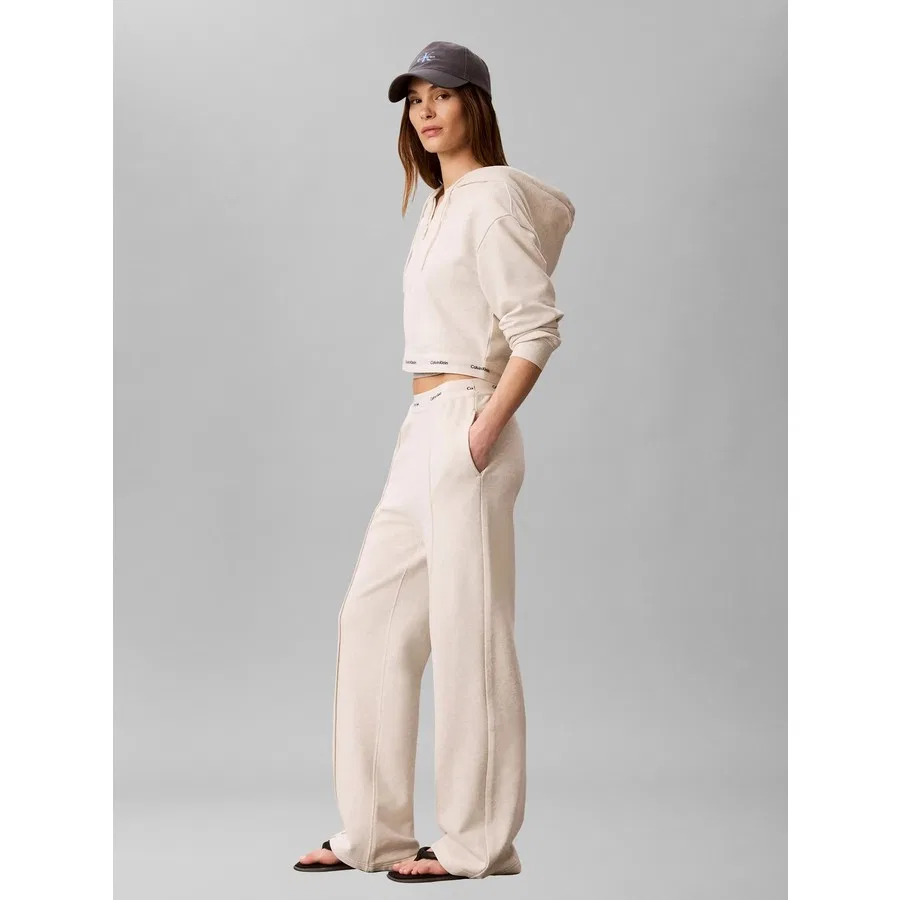 Спортивные брюки Calvin Klein Terry Logo Waistband, P4P, Кремовый — фото 4
