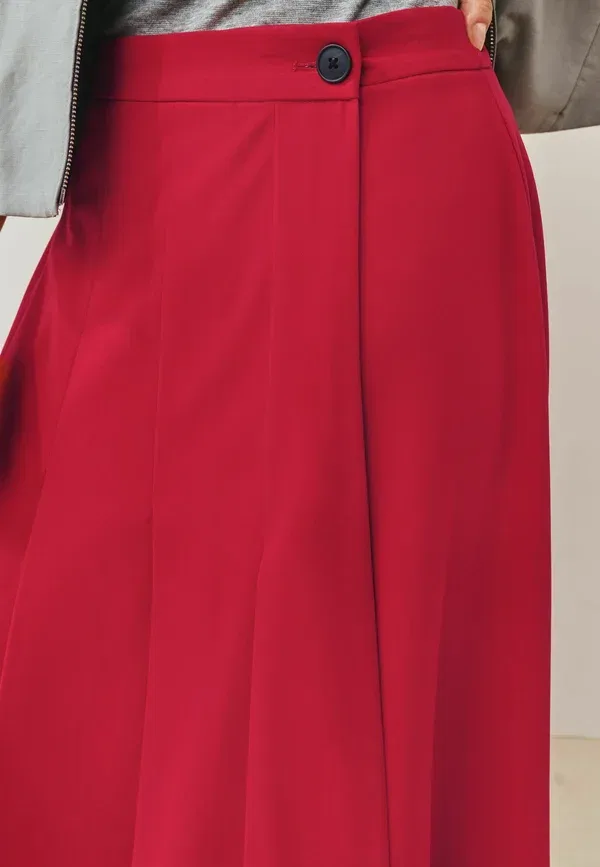 Юбка миди из полиэстера A-line skirt Next Red, красный — фото 4