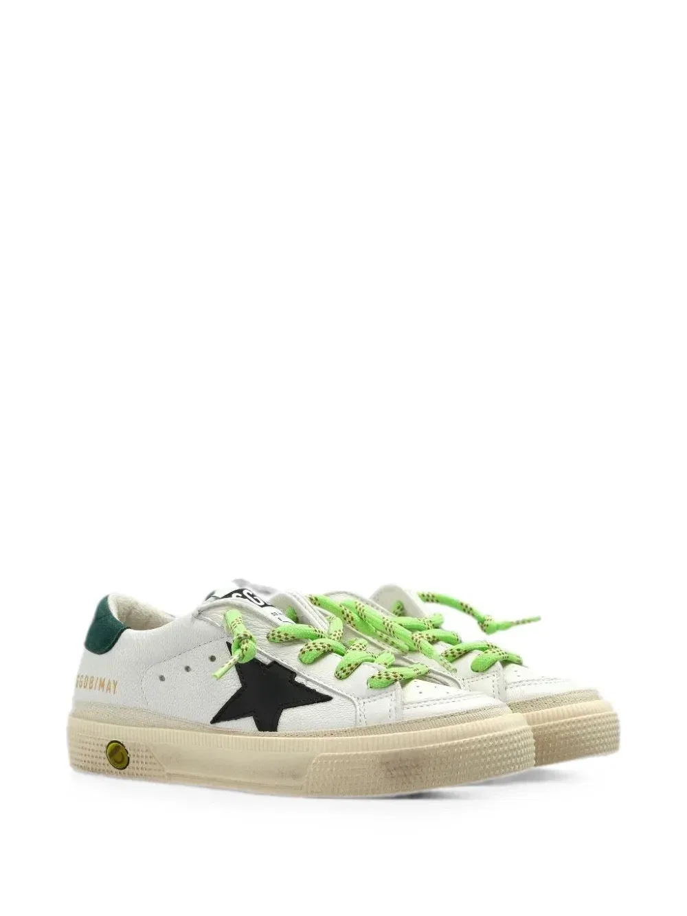 Кроссовки May со звездой-нашивкой Golden Goose Kids, белый