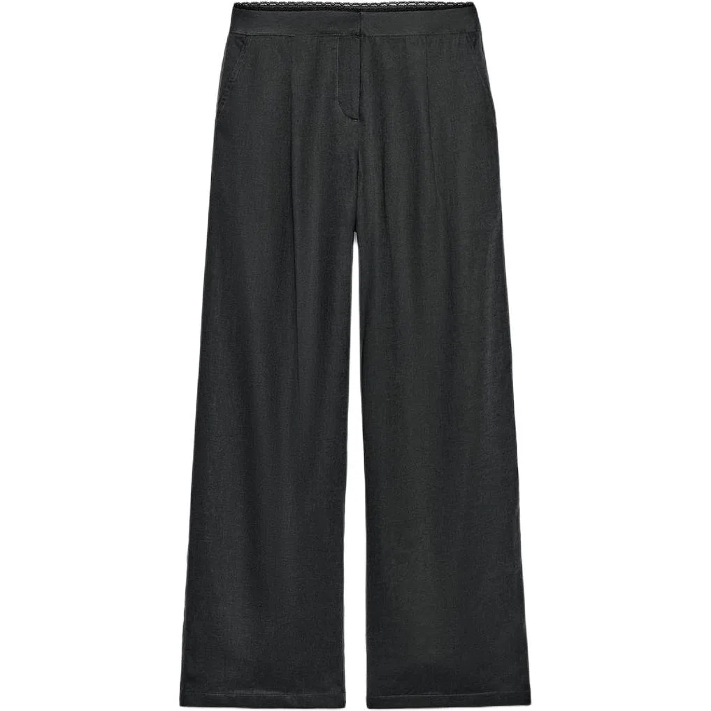 Женские брюки повседневные умеренного прямого кроя Coal Gray ZARA, Coal Gray