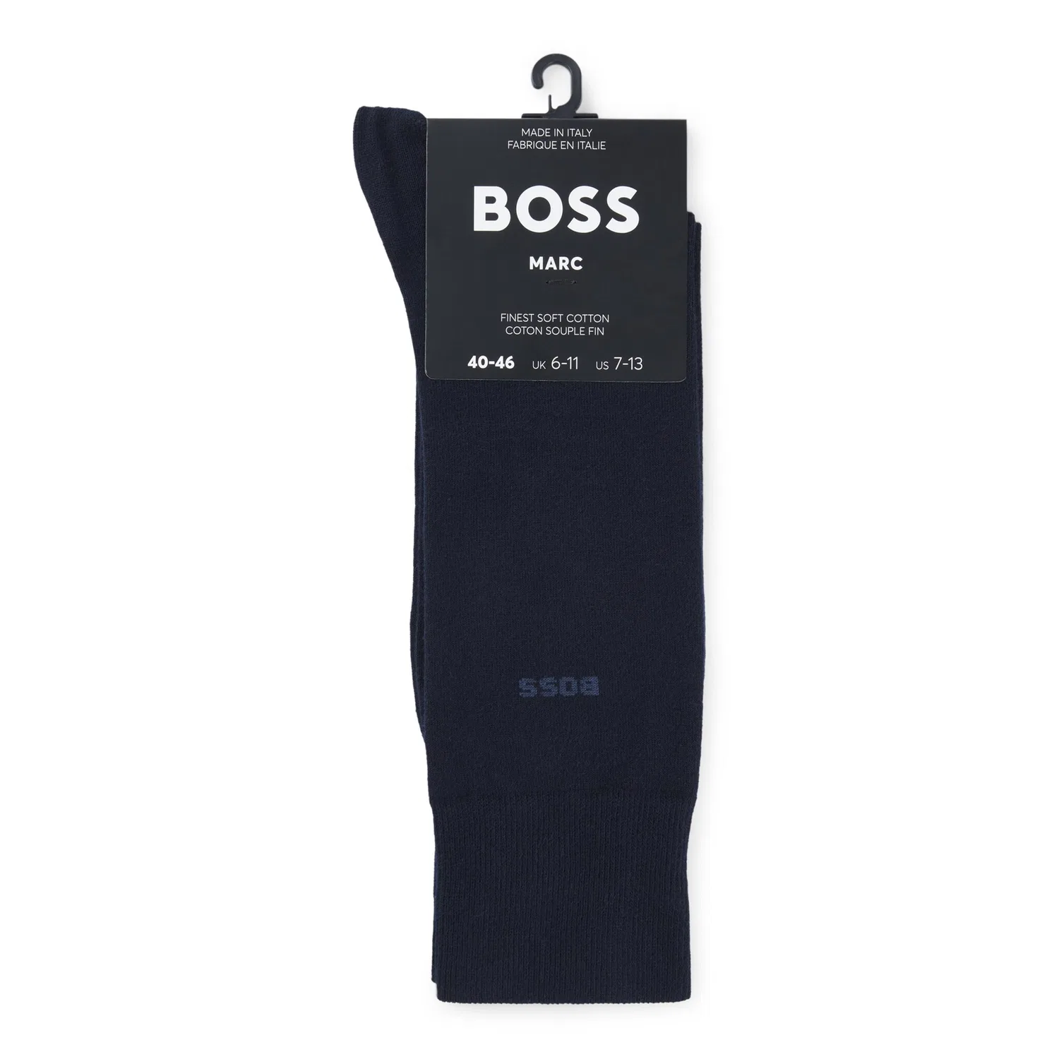 Мужские носки с логотипом BOSS, Navy Blue — фото 4