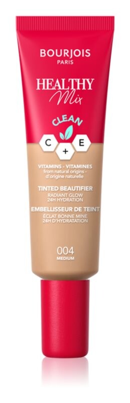 

Легкая основа с увлажняющим эффектом Bourjois Healthy Mix, оттенок 004 Medium 30 мл