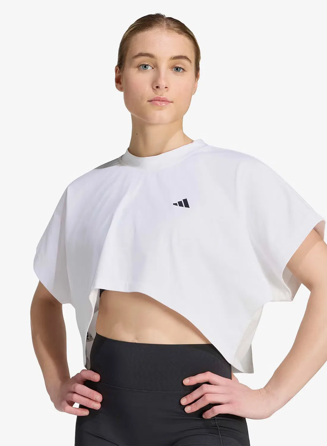Футболка свободного кроя Primelift Workout Graphics Adidas, белый — фото 3