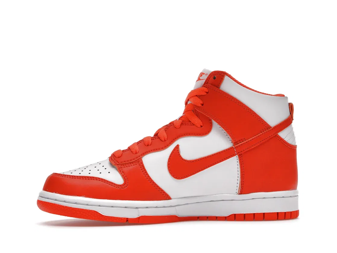 Детские кроссовки с высоким верхом Nike Dunk High SP Syracuse, White/Orange — фото 3