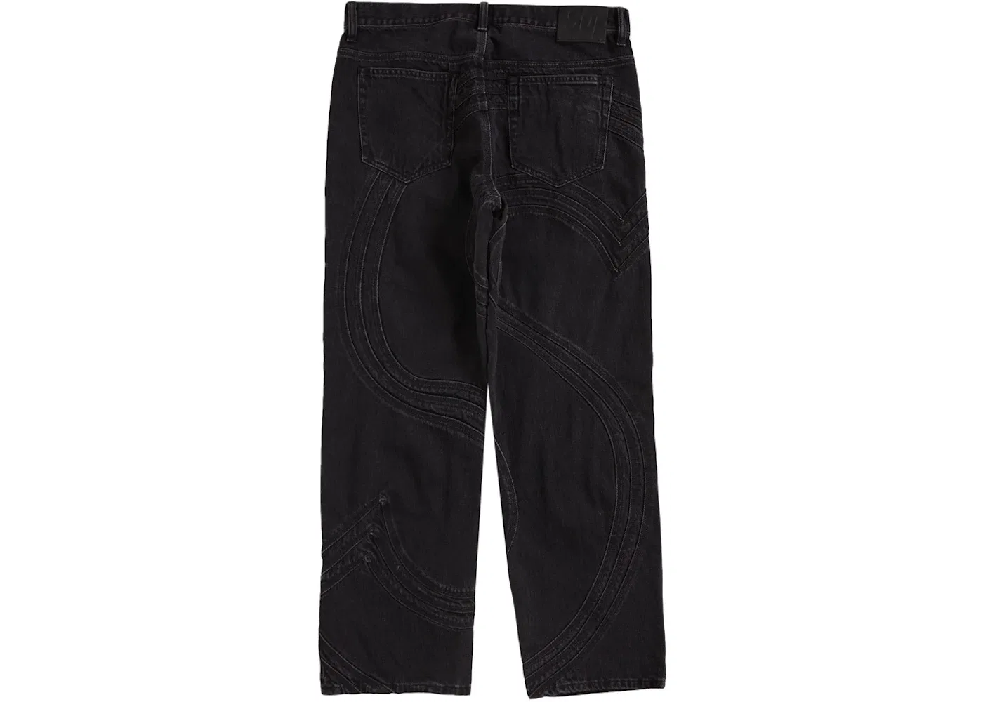 Мужские джинсы свободного кроя Supreme S Logo Loose Fit Jean, Washed Black — фото 2