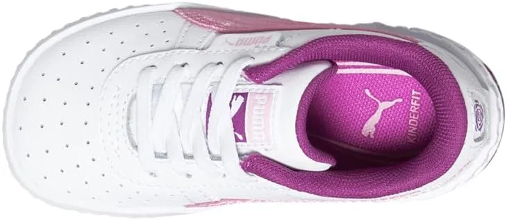 Детские кроссовки для девочек с перфорацией Cali Rose PUMA, White — фото 4