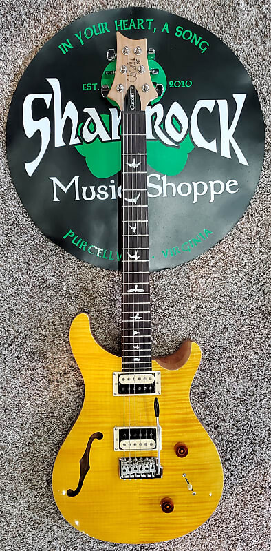 

Электрогитара PRS SE Custom 22 Semi-hollow 2022 Santana Yellow