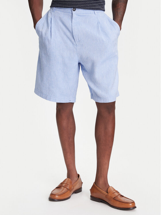 

Шорты из ткани обычного кроя 43B3U9010 United Colors Of Benetton, синий