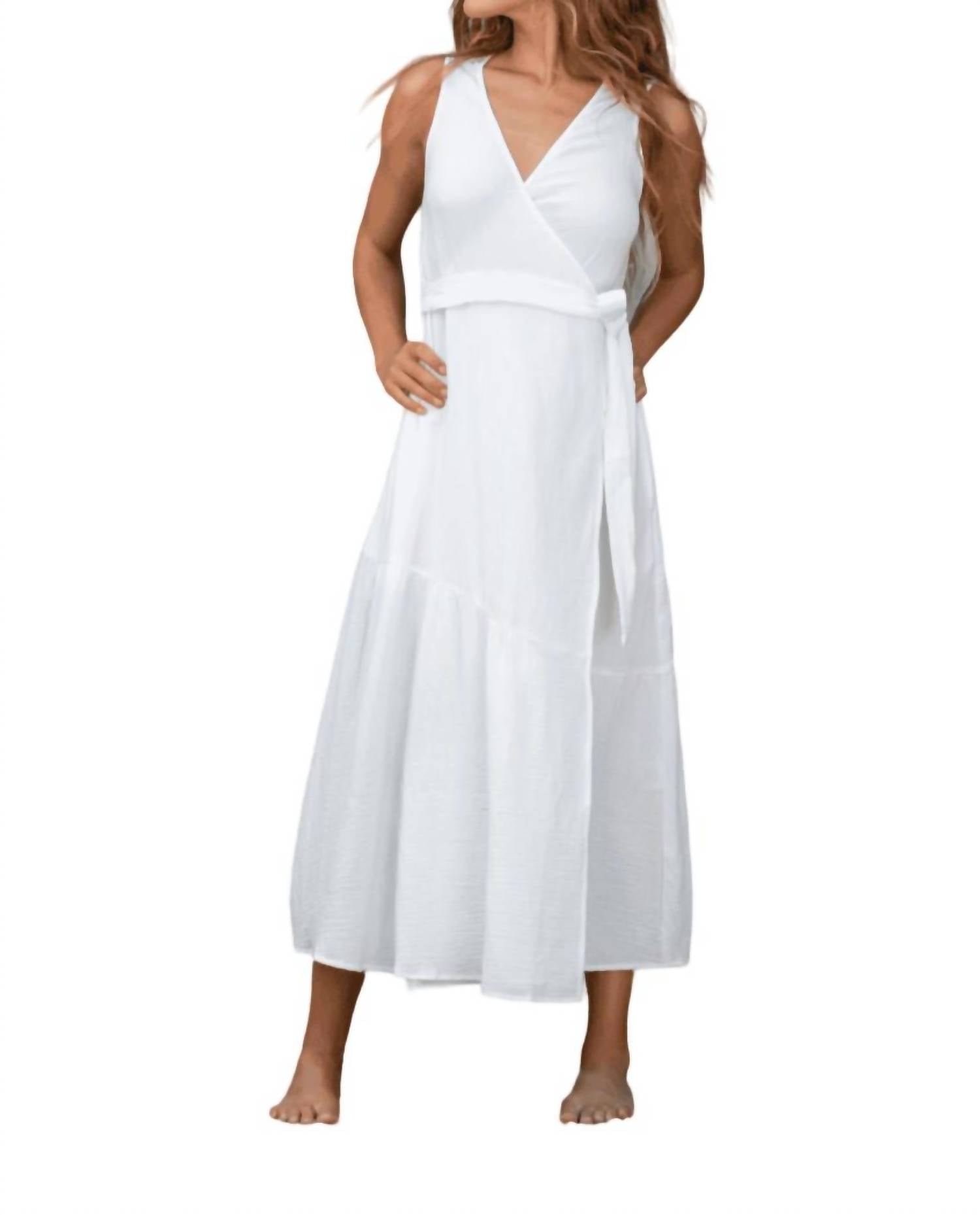

Платье-халат Clementine в оттенке Off-White Erica Wilson