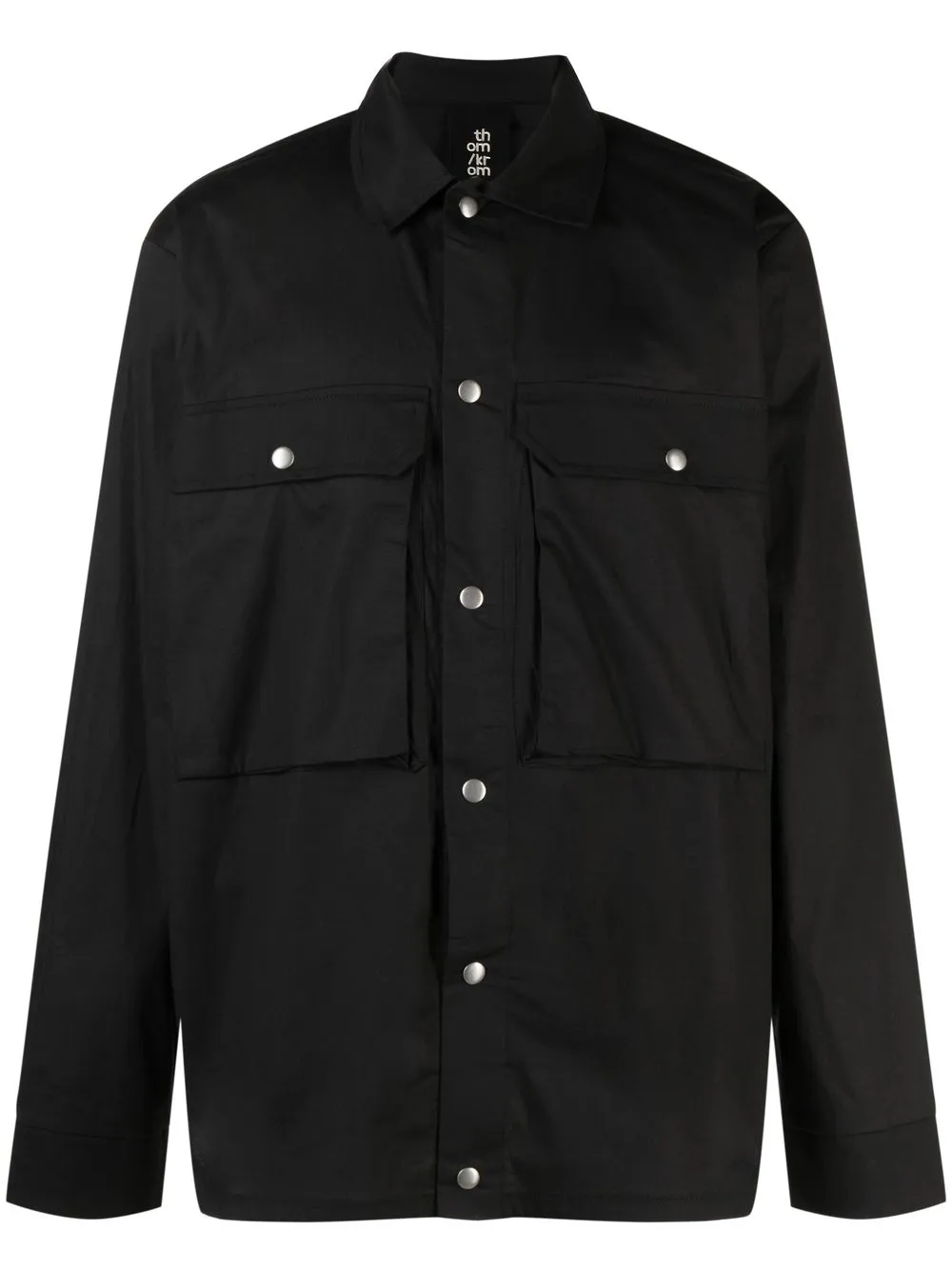 

Рубашка на кнопках Thom Krom, черный