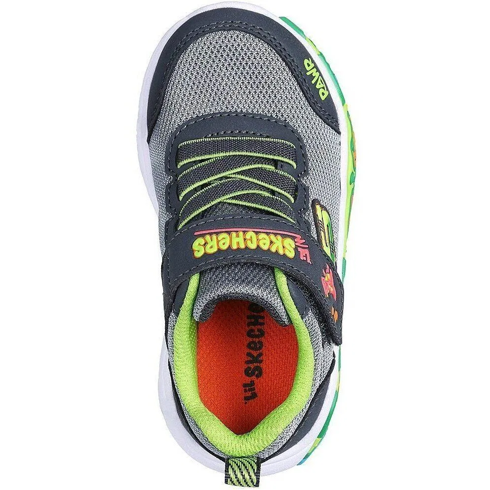 Детские кроссовки Skechers Play Scene, Grau / Fluoreszierendes Neongrun — фото 2