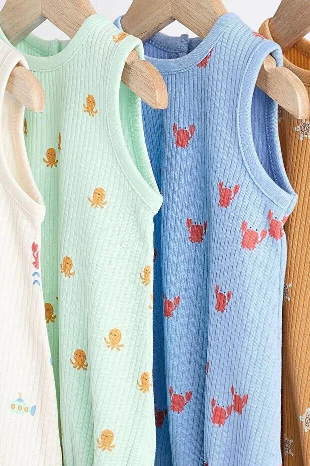 Детский комбинезон для девочек с принтом Next Baby, Nude Color — фото 3