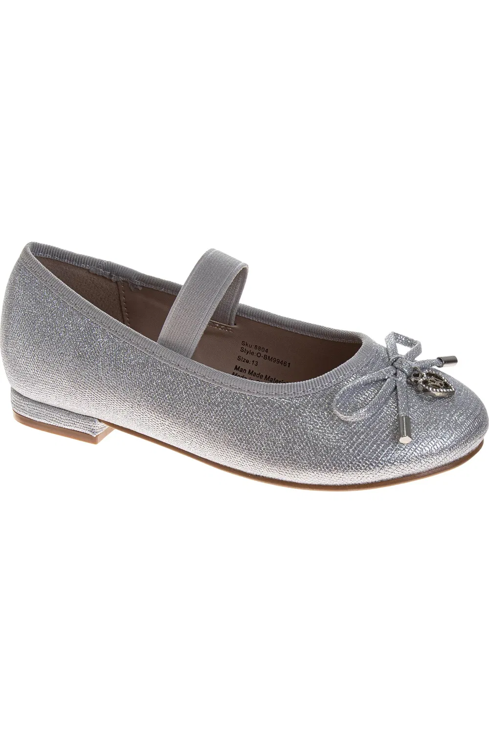 Детские туфли slip-on нарядные Badgley Mischka, Silver