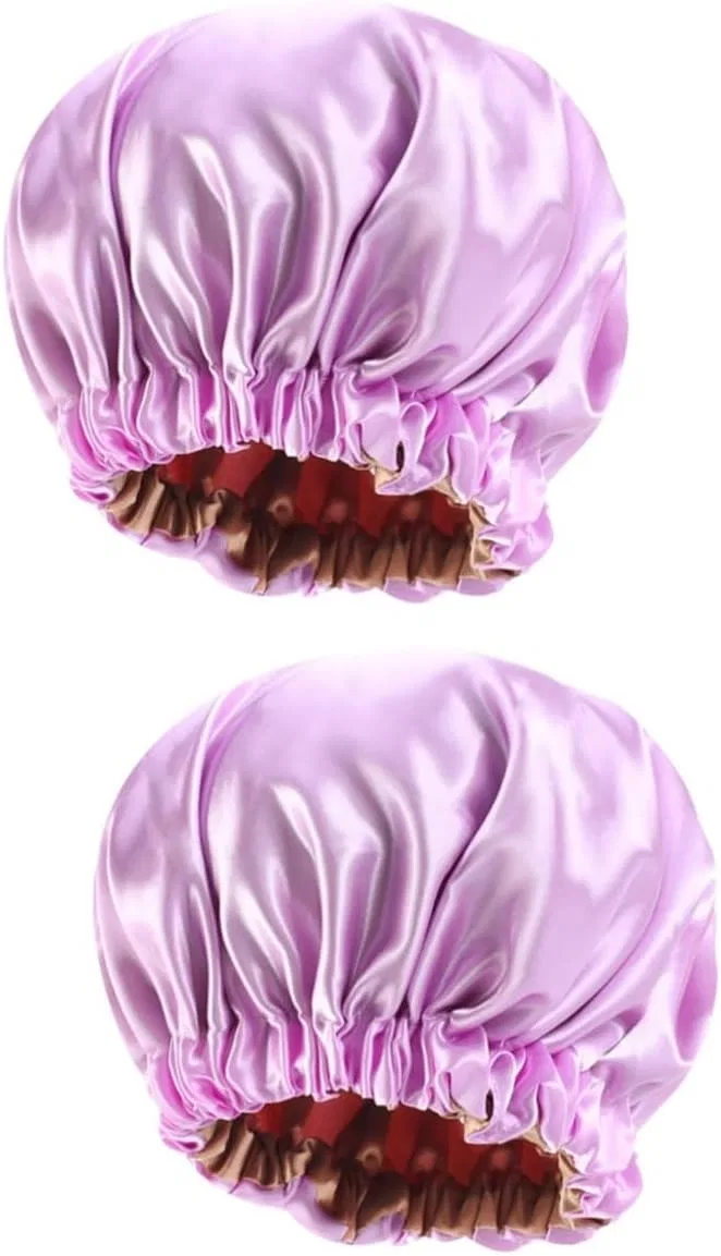 Шапочка для душа Satin, FRCOLOR, 2 Pieces, 38x38cm, Light Purple