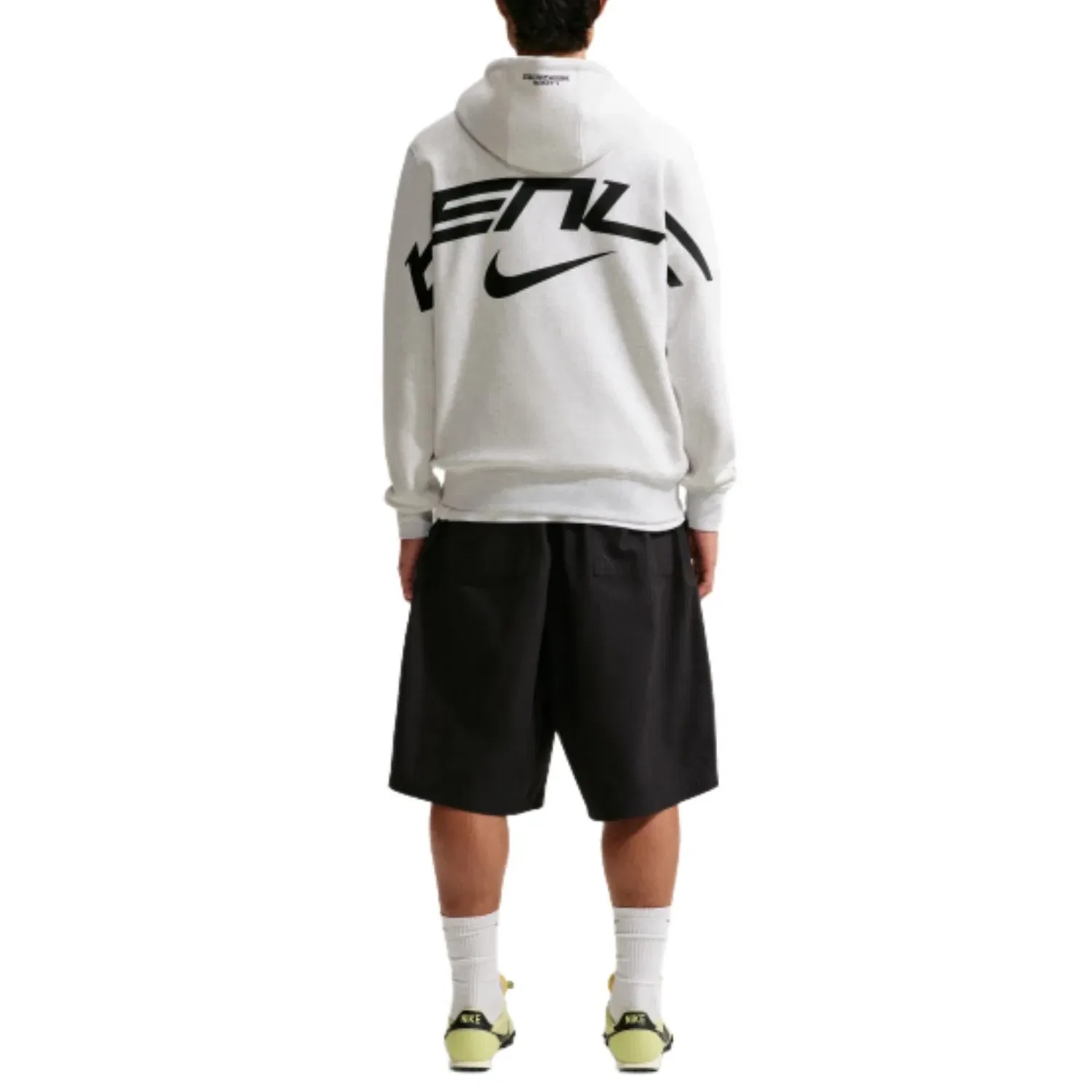 Мужское худи BTS Fleece Pullover Hoodie 'Birch Heather' Nike, Birch Heather — фото 4