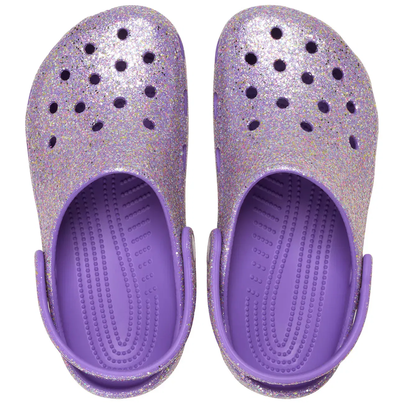 Детские сабо для мальчиков Classic Fantasy Glitter Clog K Crocs, Morado — фото 3