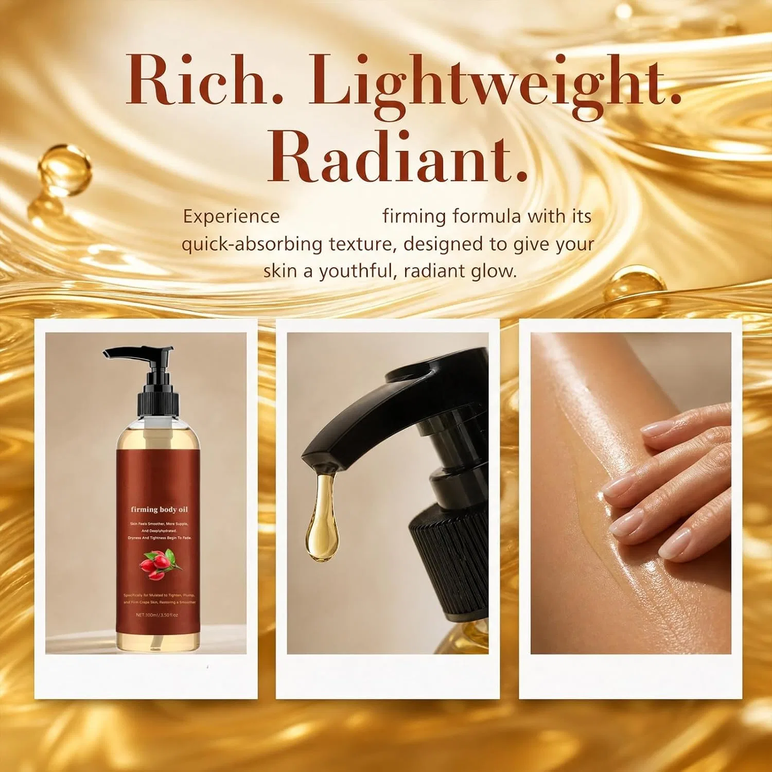 Масло для тела Cavo Glow Body Oil, vokkrv, 3 шт., 100 мл, 3PC — фото 3