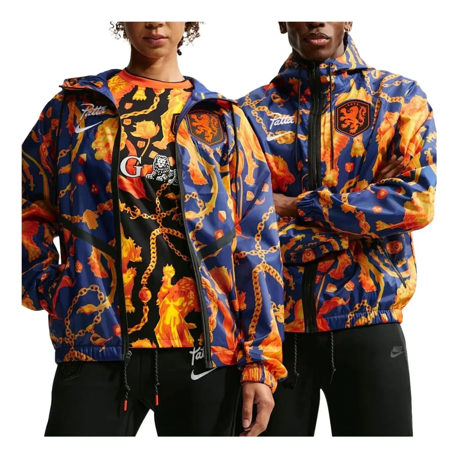 Мужская куртка с длинным рукавом Nike x Netherlands x Patta Cryoshot Anthem Jacket, мультиколор