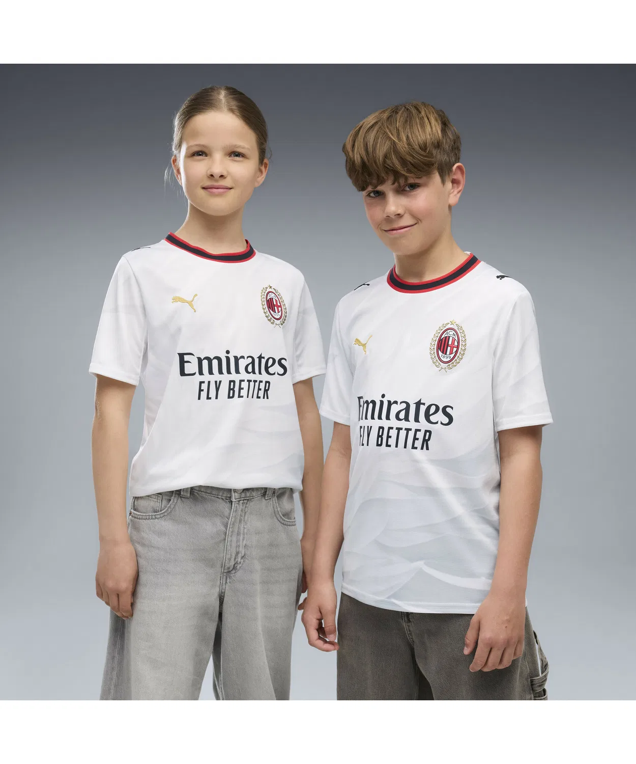 Детская футболка с коротким рукавом 2026-27 AC Milan Away Replica Jr PUMA, White