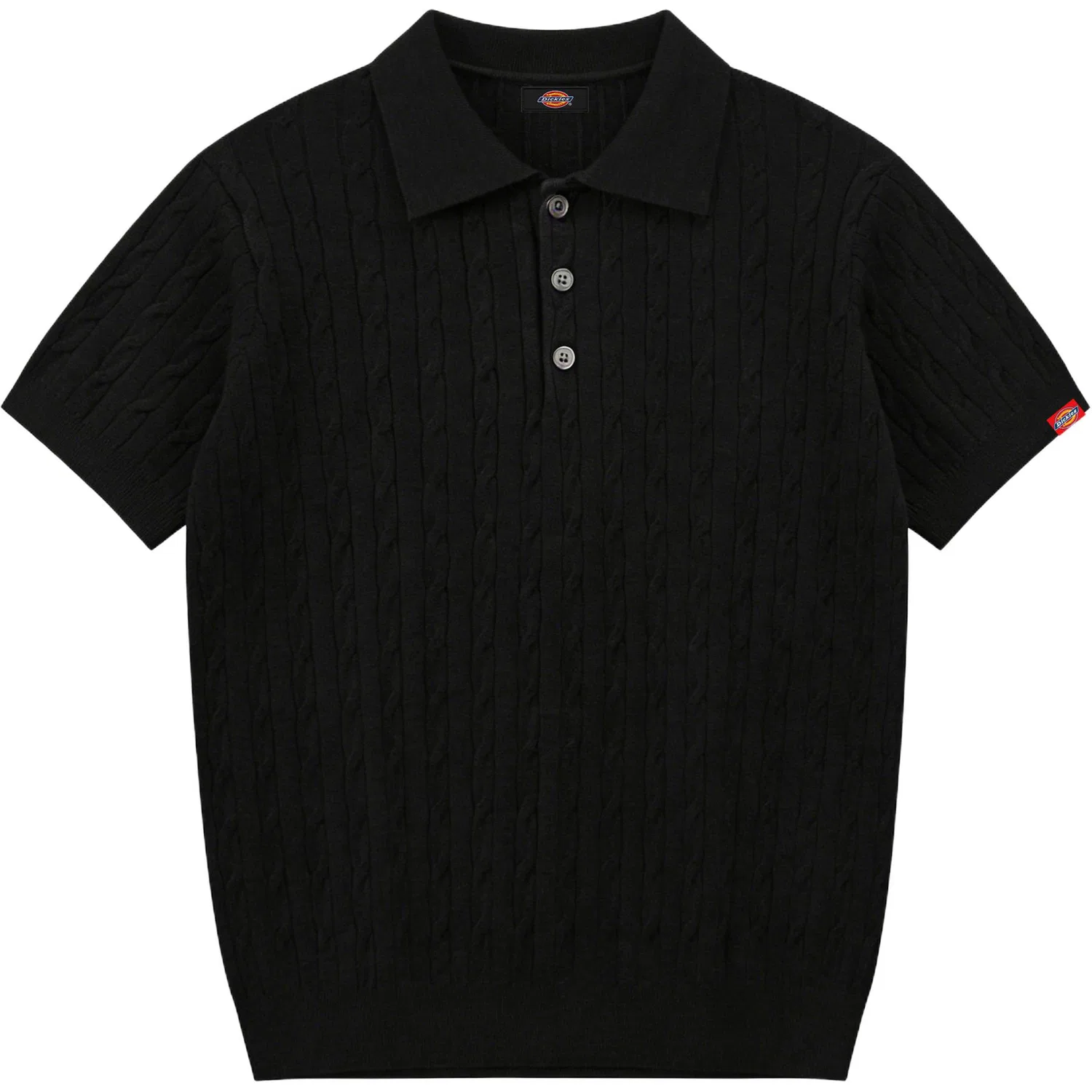 Детский джемпер с воротником-поло Dickies, Polo Collar Black