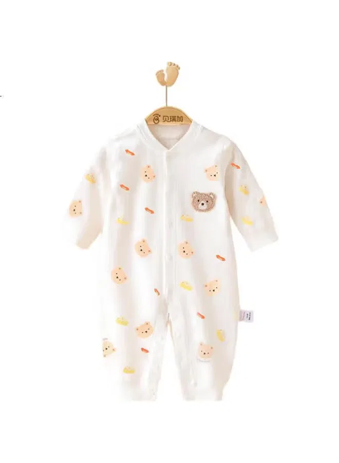 Боди-комбинезон с длинным рукавом хлопковый Babyprints, медвежонок — фото 2