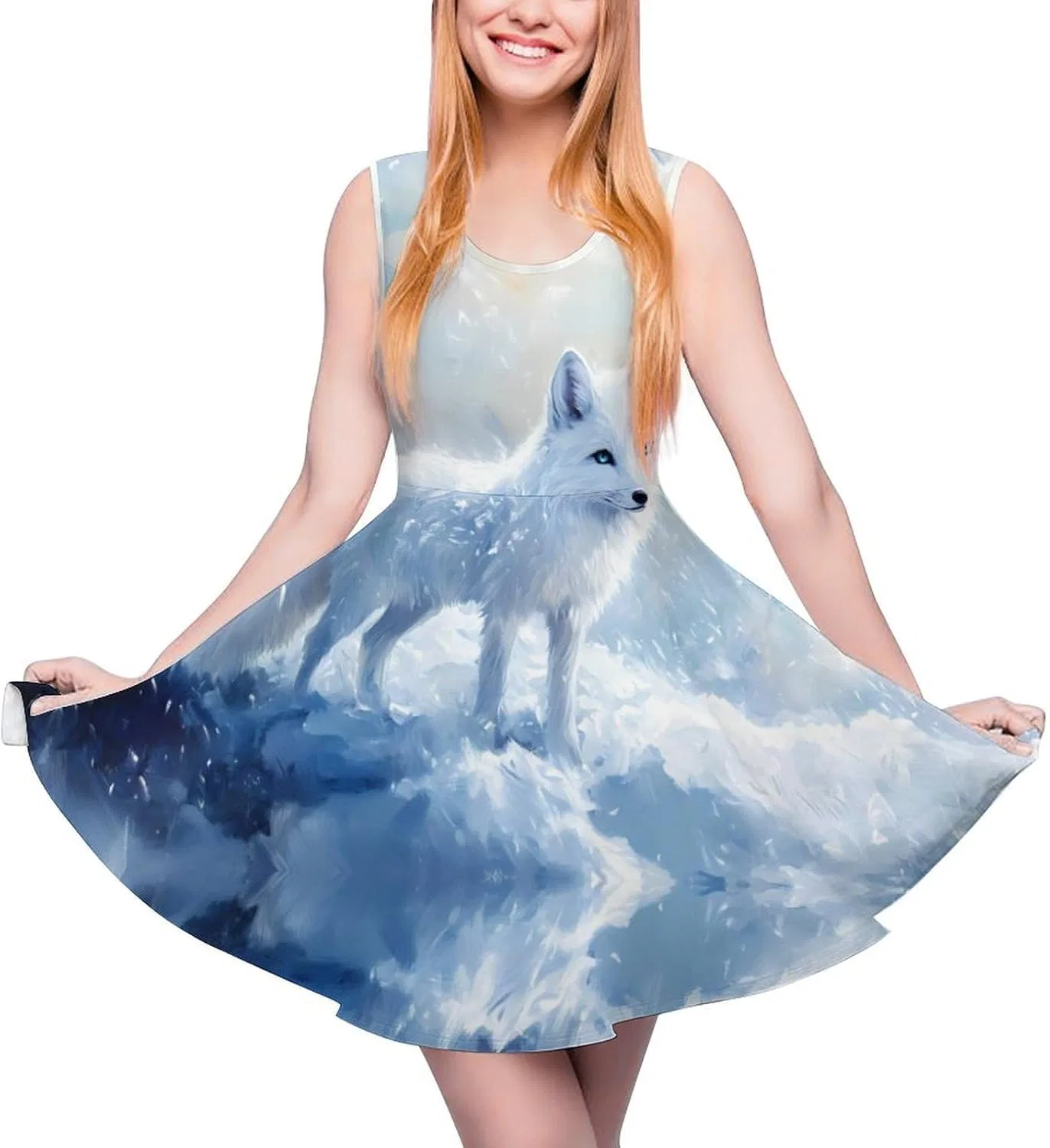 Женское летнее сарафан на бретелях Fox Ice Snow