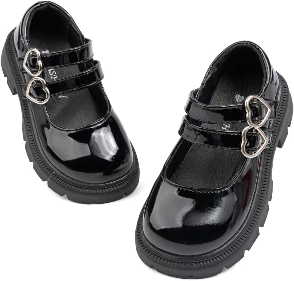 Детские туфли Мэри Джейн для девочек School Uniform Fromosa, Black